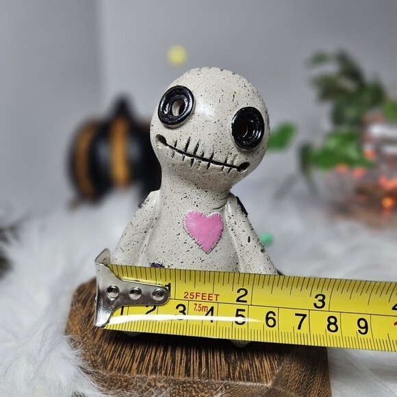 Voodoo Pin Doll Original Incense Cone Burner Holder Smokes from Eyes Cursed Rag - Picture 5 of 12